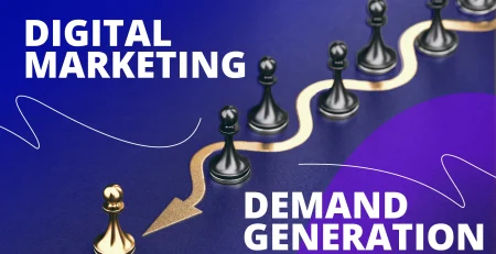 Digital marketing tactics vs demand generation strategy framework showing integration of channels into full-funnel customer journey driving measurable business outcomes"